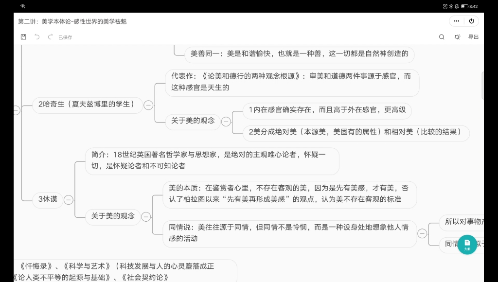 [图]杨宁老师美学第三讲思维导图梳理