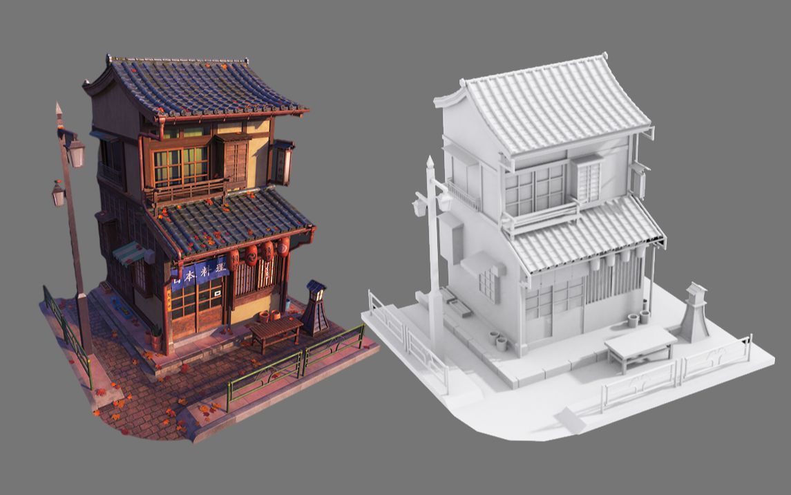 【3dmax场景建模】简单二层小楼房模型制作,3dmax房子新手建模思路