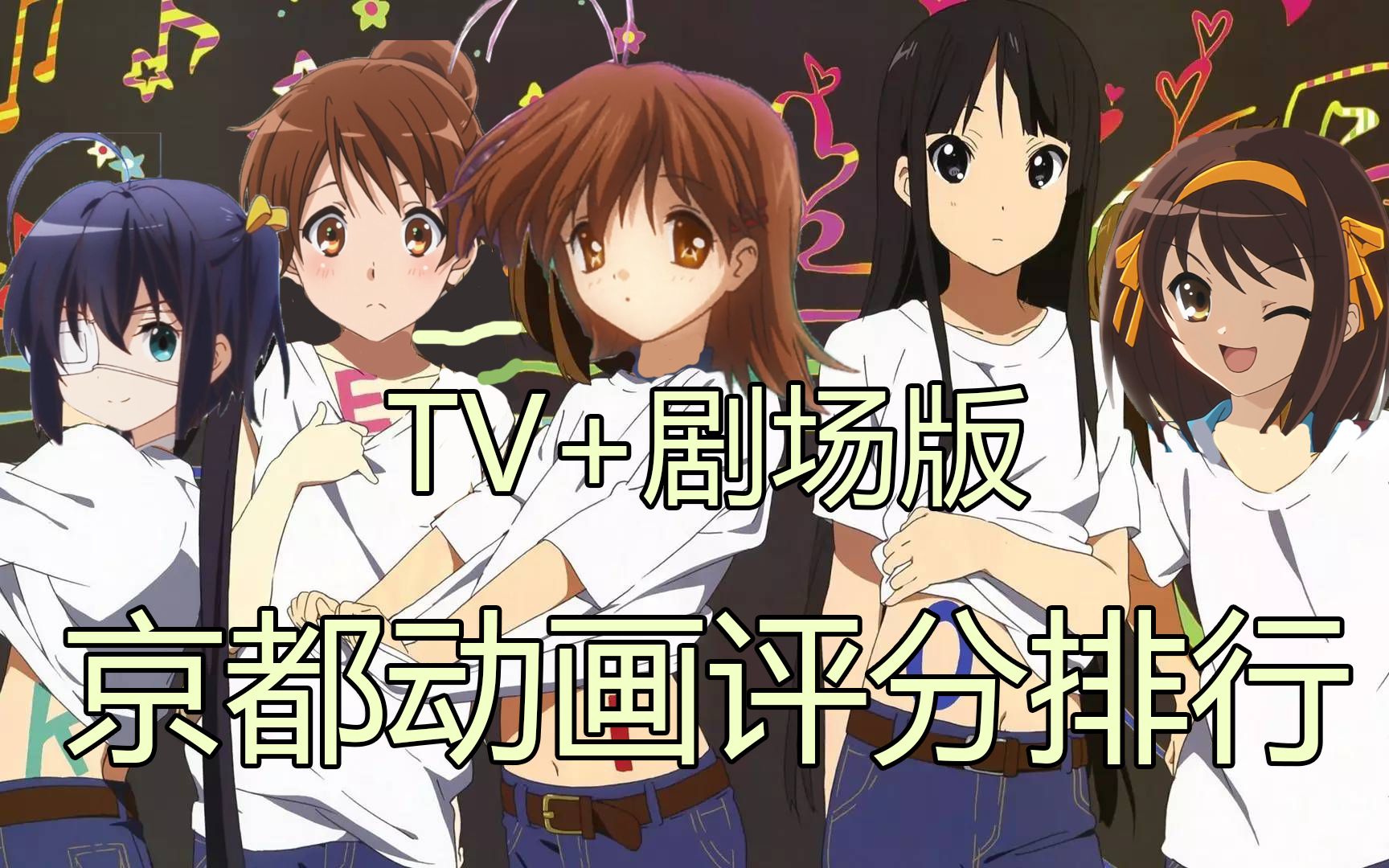 京都动画(TV+剧场版)6大网站综合评分排行榜哔哩哔哩bilibili