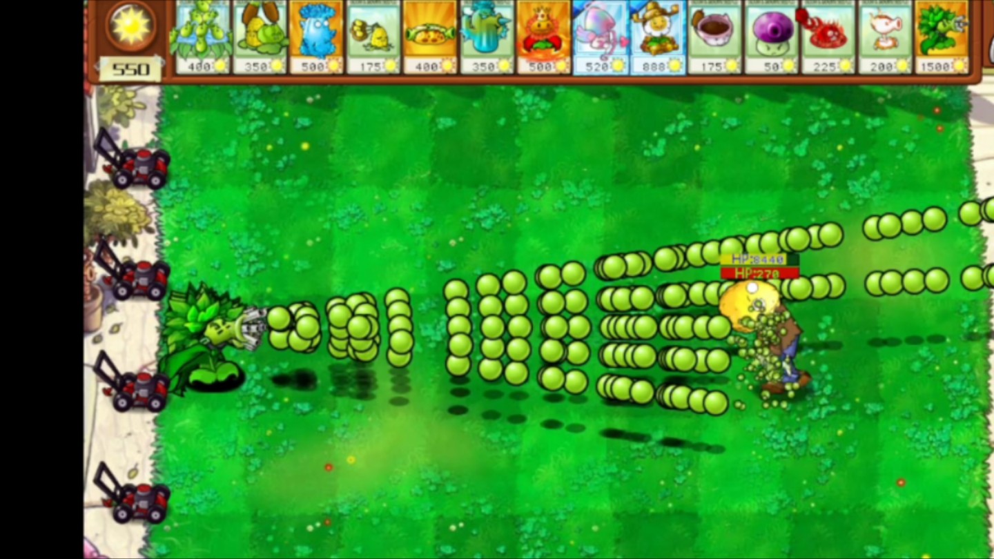 【pvz杂交版】叠种10棵植物vs10000血坚果头僵尸