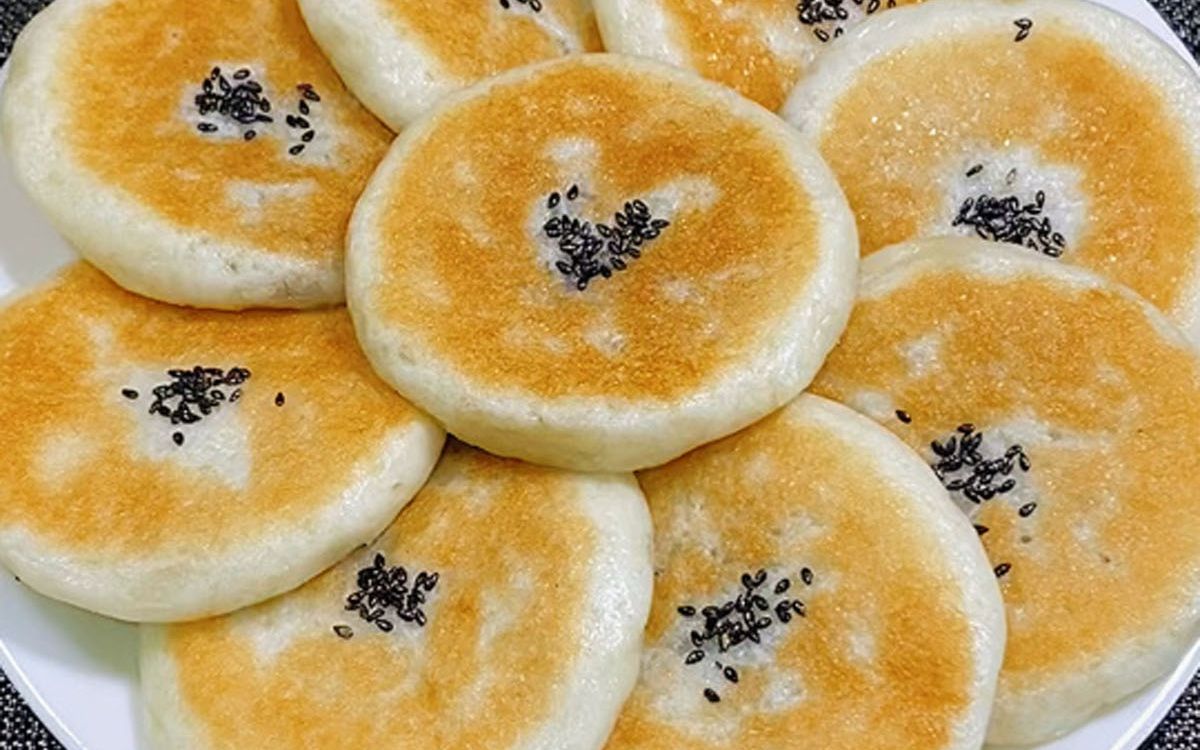 豆沙糯米饼 #糯米饼