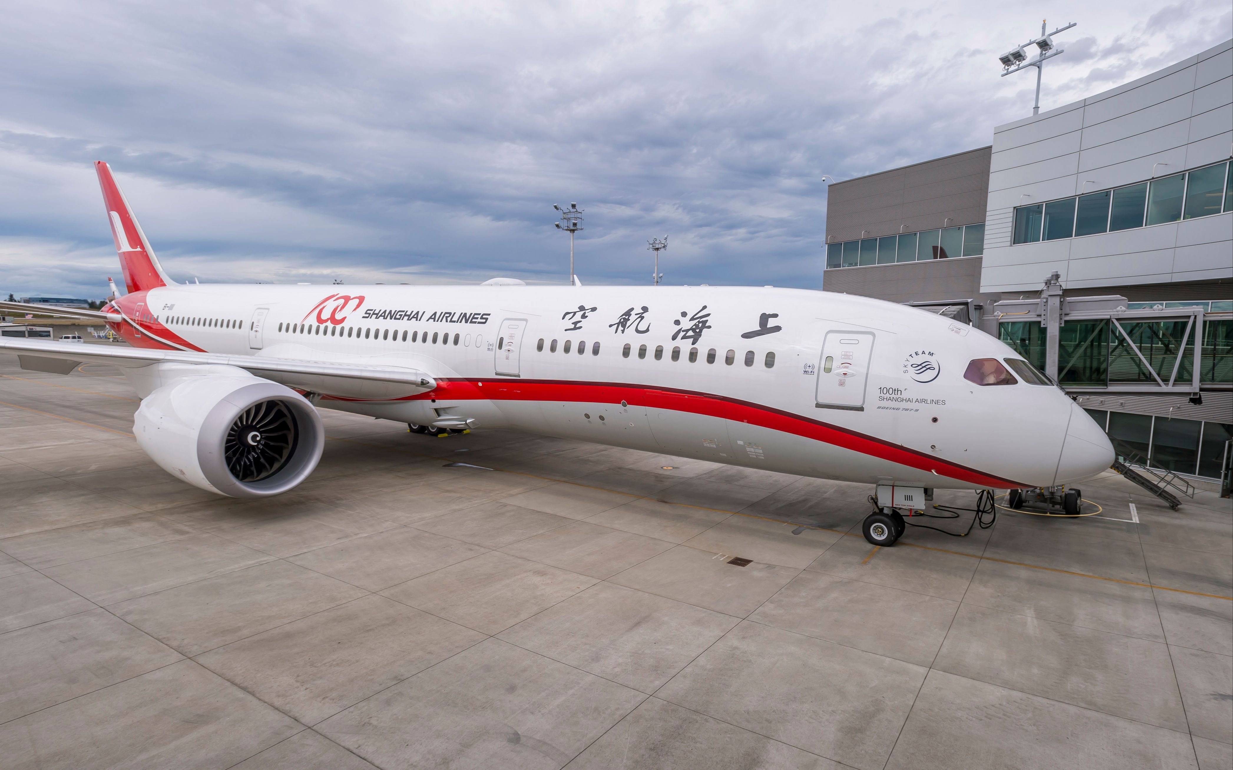 上海航空787-9梦想飞机快速组装(ptq)视频