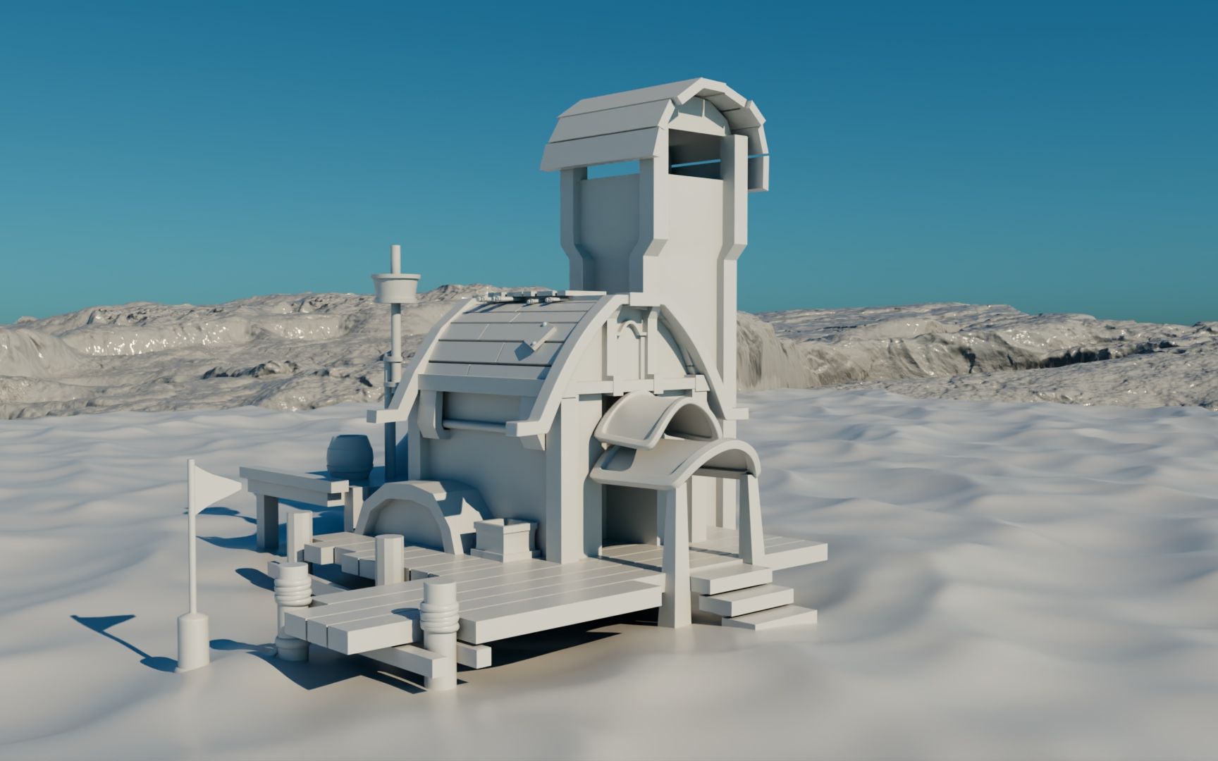 【maya建模】0基础学建模,场景学不会?看完这个就会了!