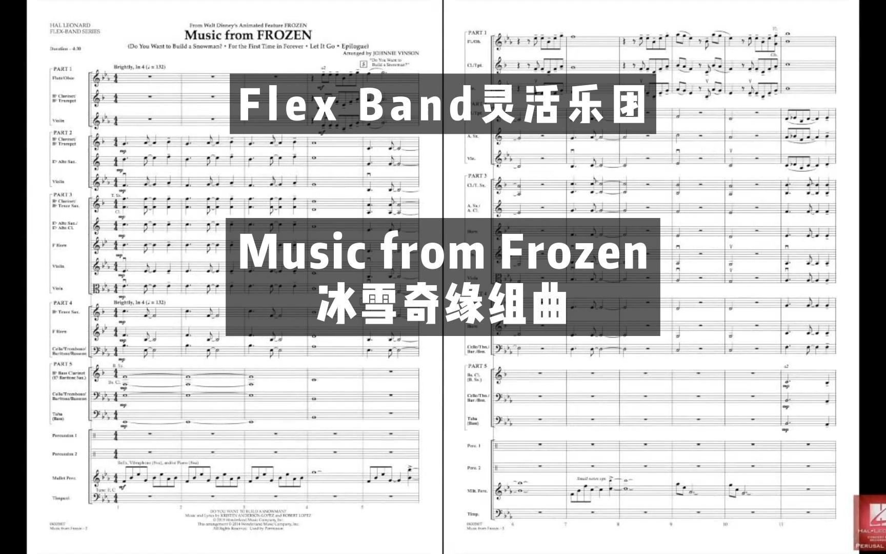 【2级】Music from Frozen 冰雪奇缘组曲 By Johnnie Vinson 201哔哩哔哩bilibili