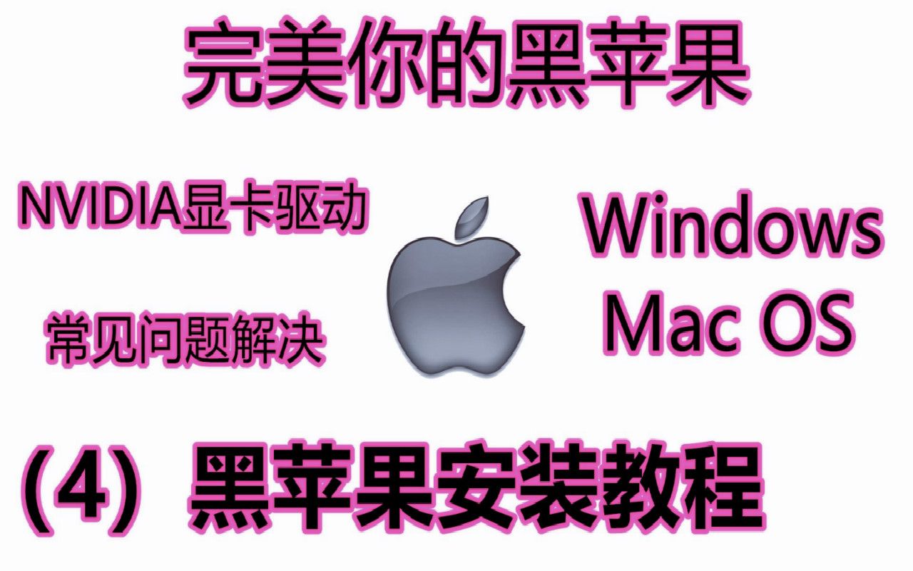 黑苹果安装教程(4) | 完美你的黑苹果,macOS常见问题解决Windows/macOS双系统 | hackintosh哔哩哔哩bilibili