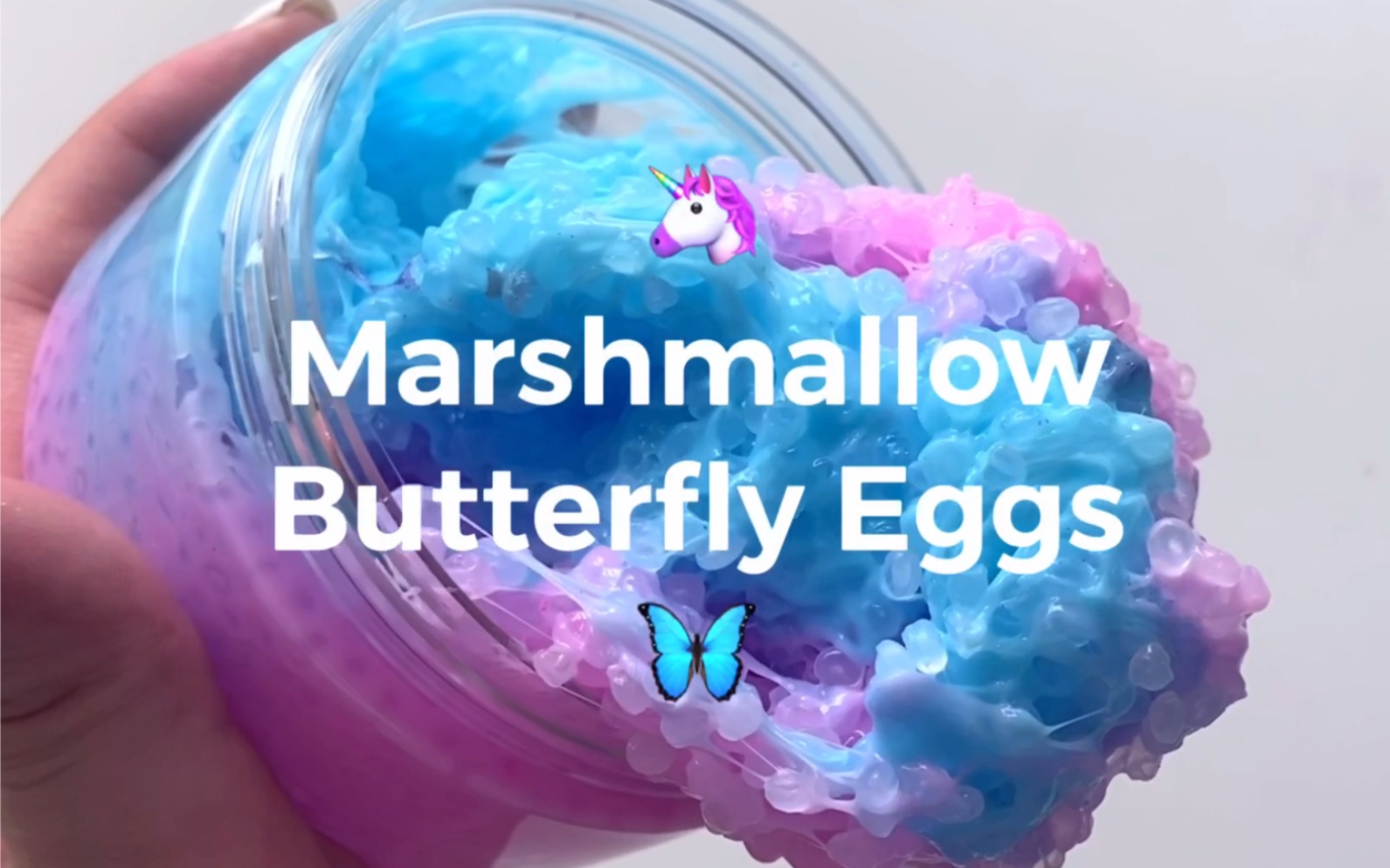 棉花糖蝴蝶卵|Marshmallow Butterfly Eggs|@RAERAESLIME哔哩哔哩bilibili