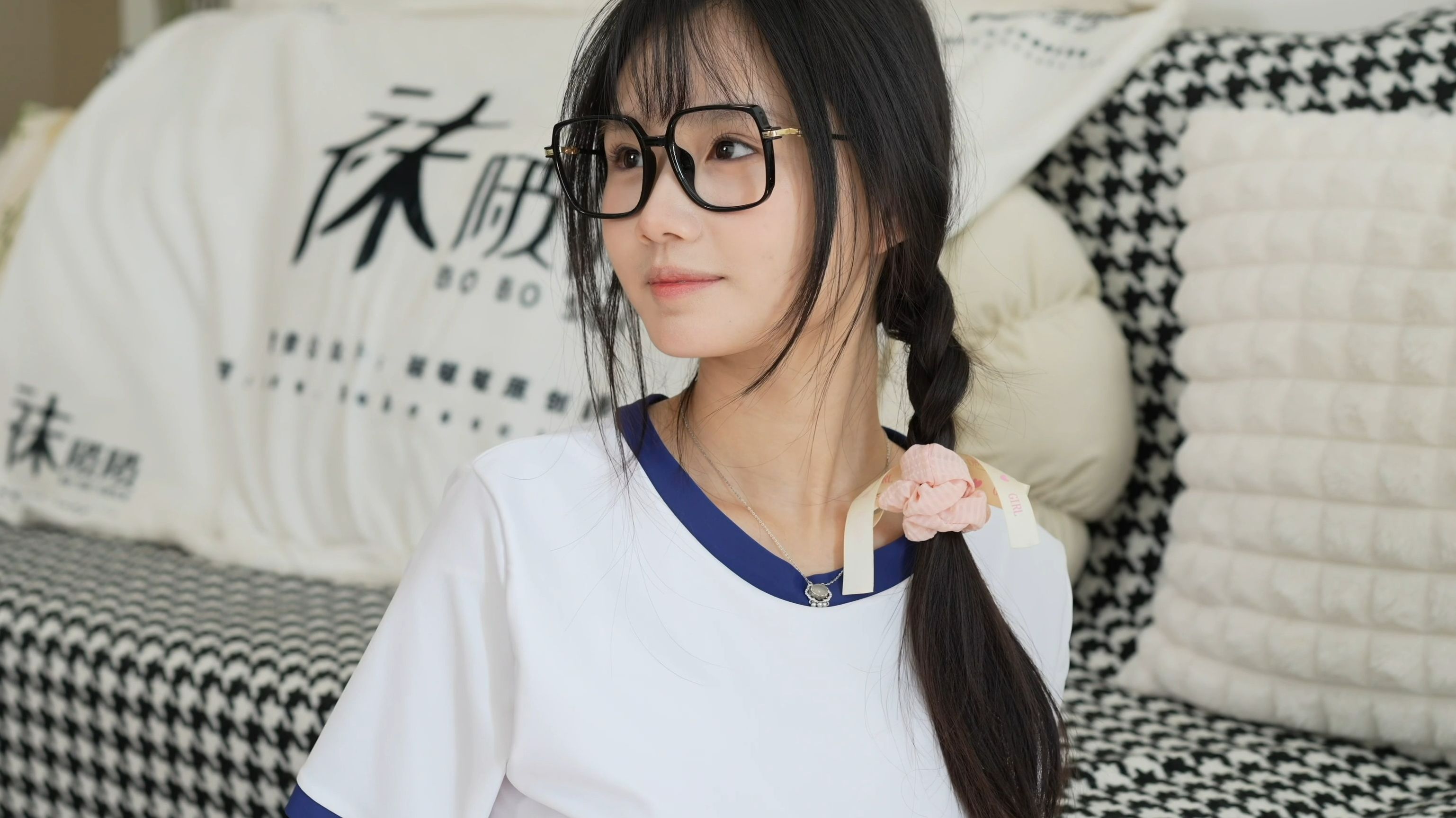 【袜啵啵325】新人小姐姐的日式蓝白校服