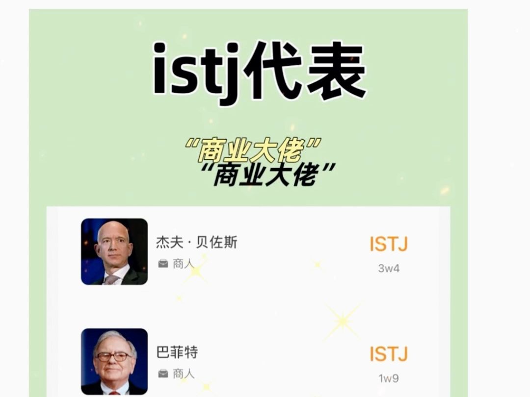 istj名人代表图片