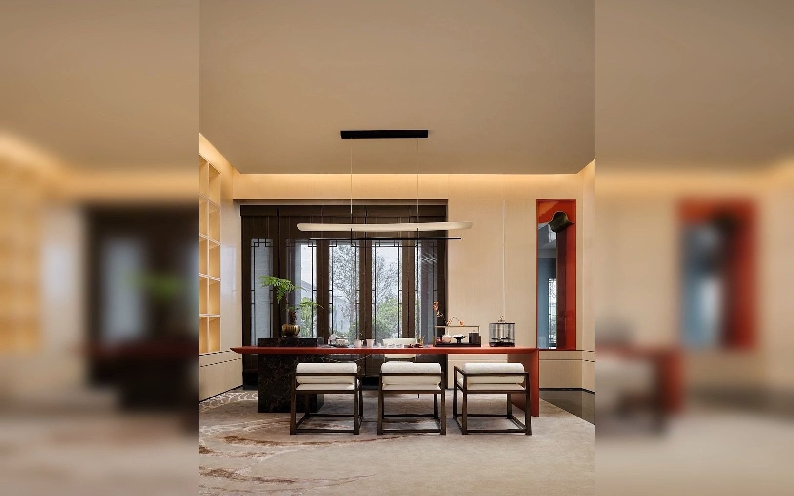 戴昆公司案例 #售楼处案例 蓝城.就岭南丨戴昆×大朴设计 #知末网