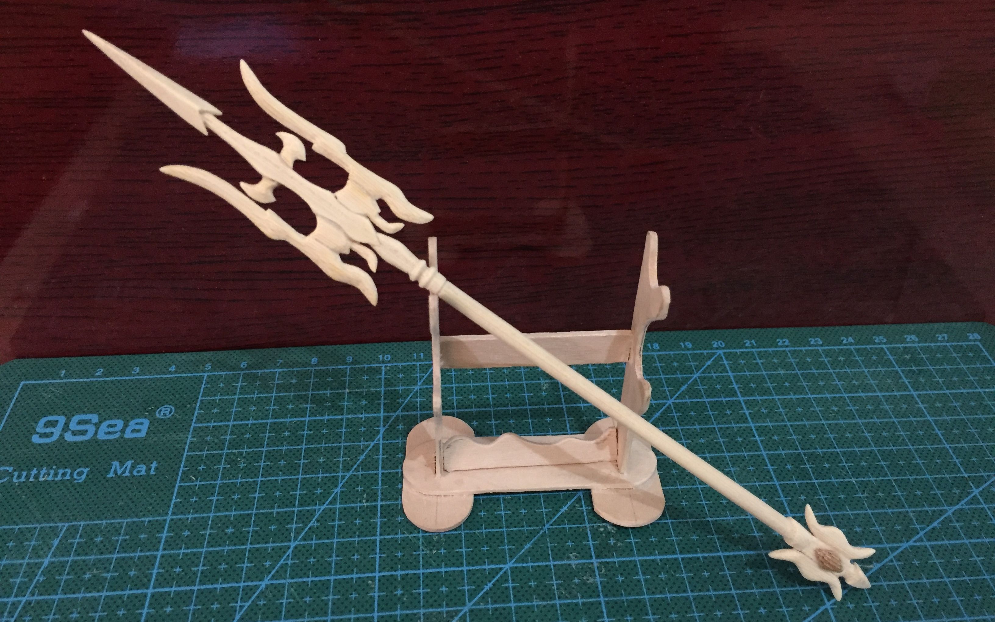 一次性筷子diy吕布方天画戟