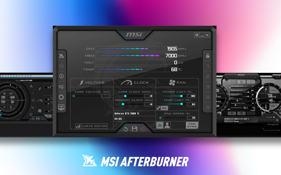 Msi Afterburner 微星小飞机手把手设置教程哔哩哔哩bilibili