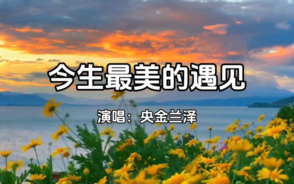 【歌曲分享】央金兰泽-今生最美的遇见