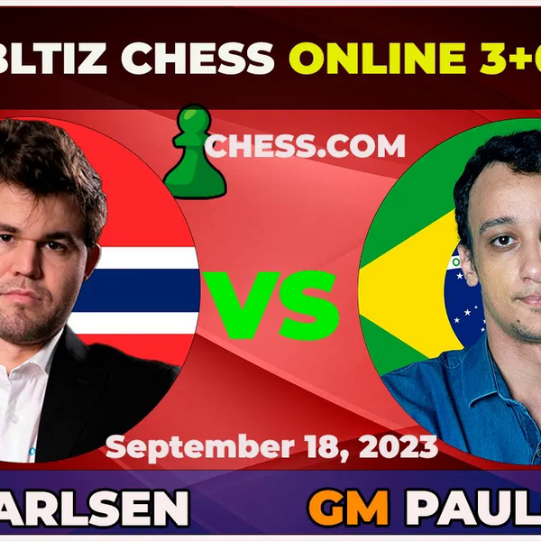 brilliant move by grand master luis Paulo Supi against world chess champion  Magnus Carlsen 