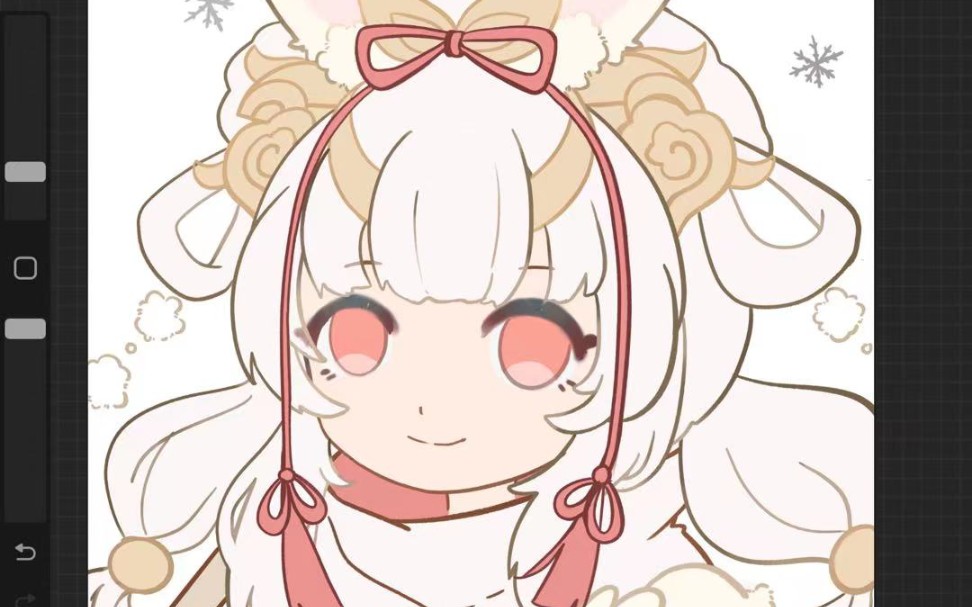 procreate绘画/祈雪灵祝/头像