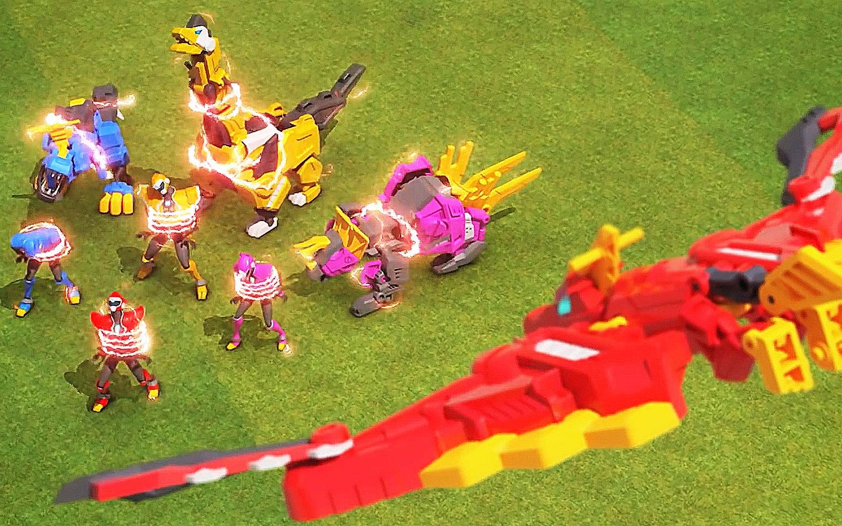 塞米的风神翼龙恐龙机甲,召唤火神之力,独自拯救迷你特工队