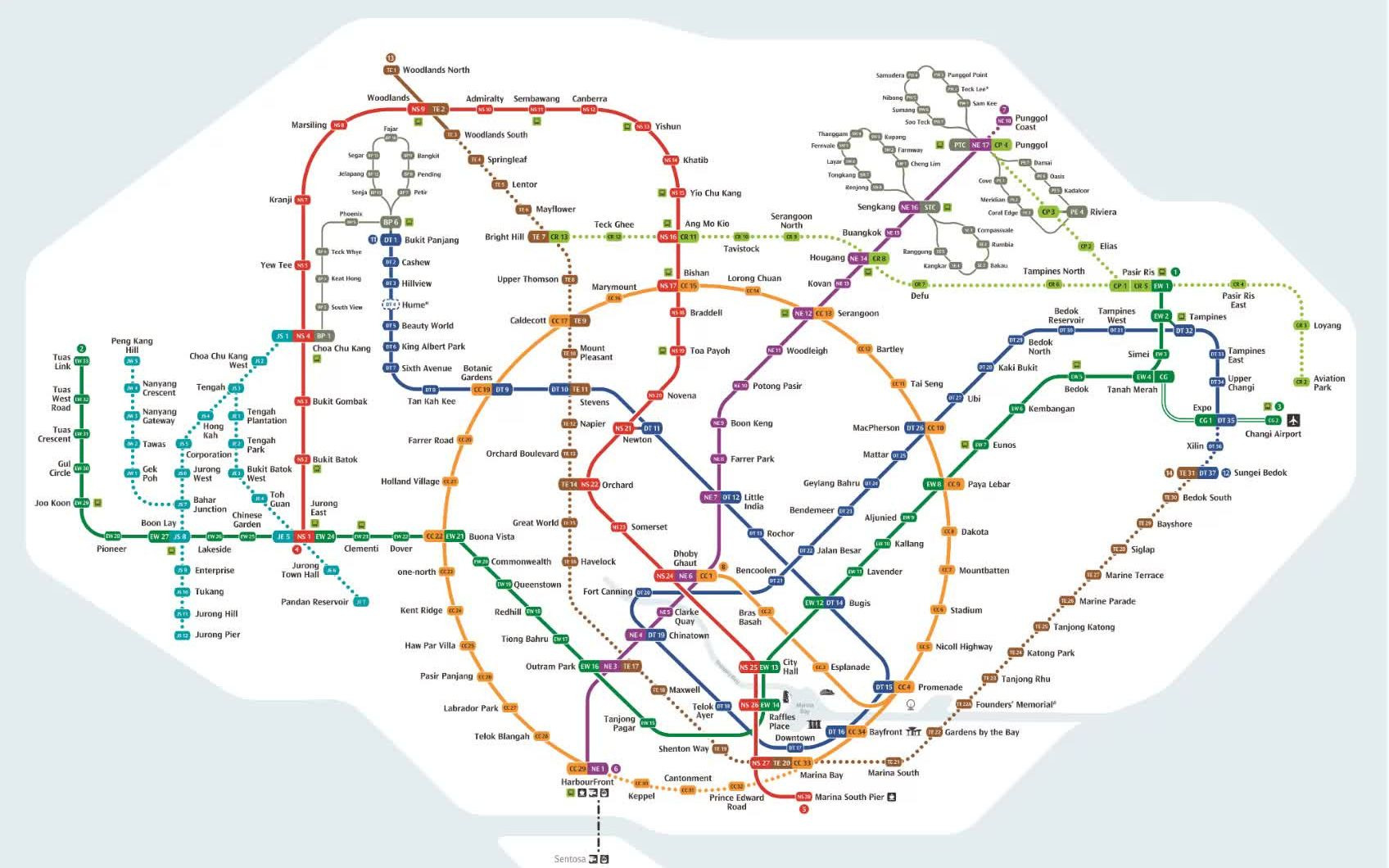 新加坡地铁图2021图片