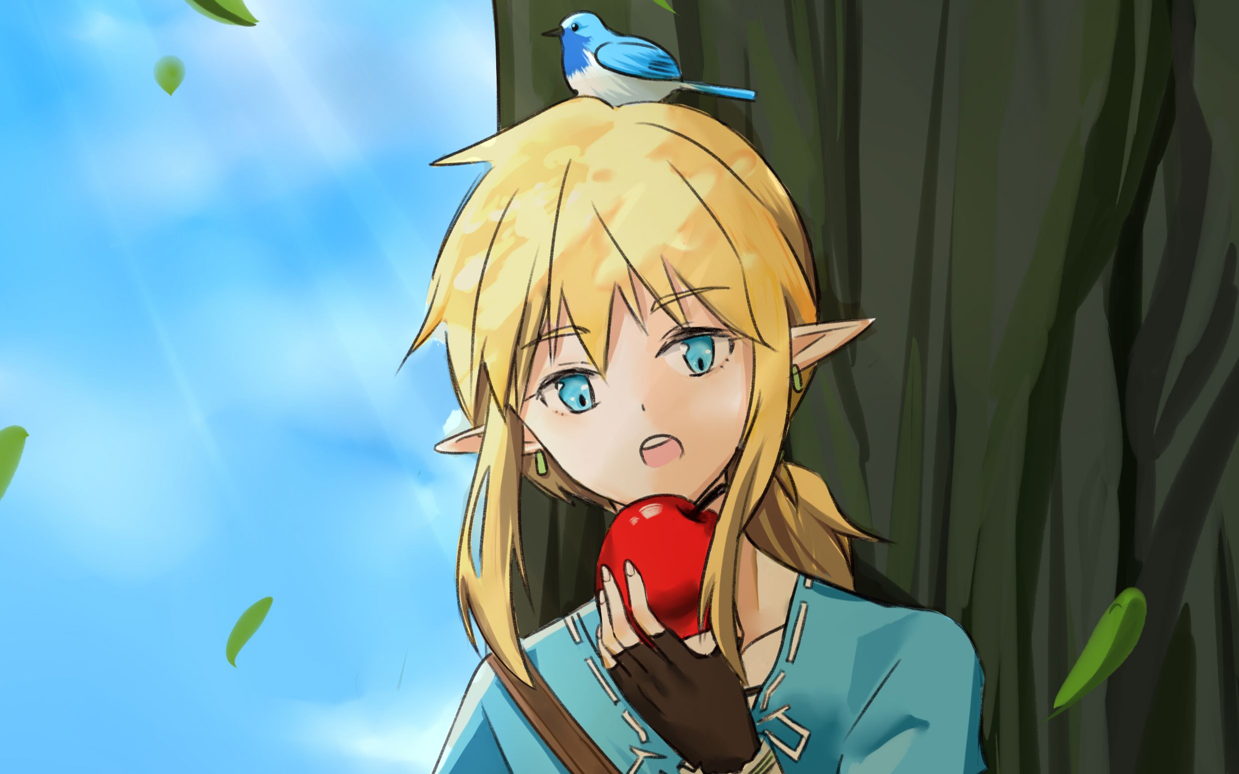 【板绘】林克苹果时间