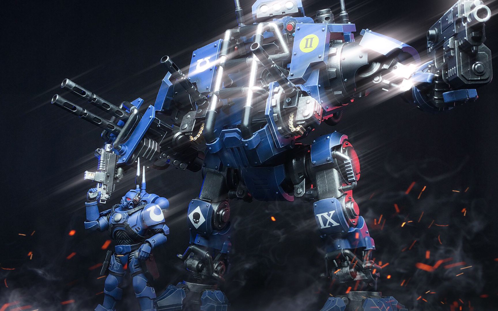 忠诚的婴儿车joytoy暗源战锤40000不败者战术铠甲