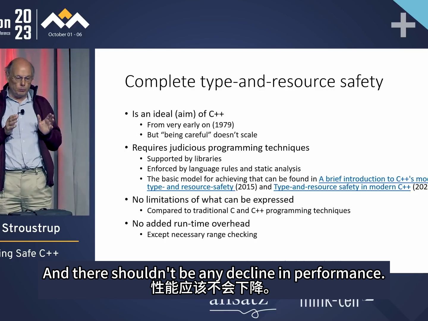 【学CS学英语/中英精校字幕】Delivering Safe C++Bjarne Stroustrup  1哔哩哔哩bilibili