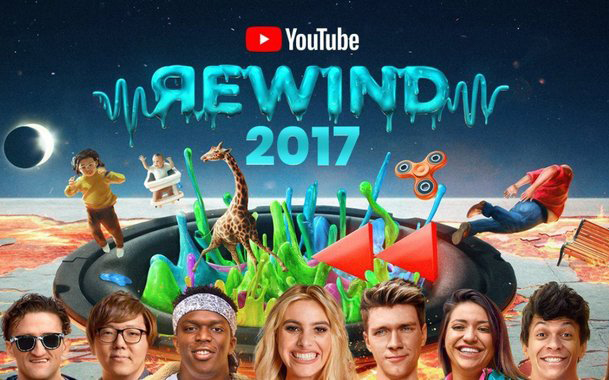 [图]YouTube 发布 2017 年度回顾视频YouTube Rewind，五分钟看完全年热点