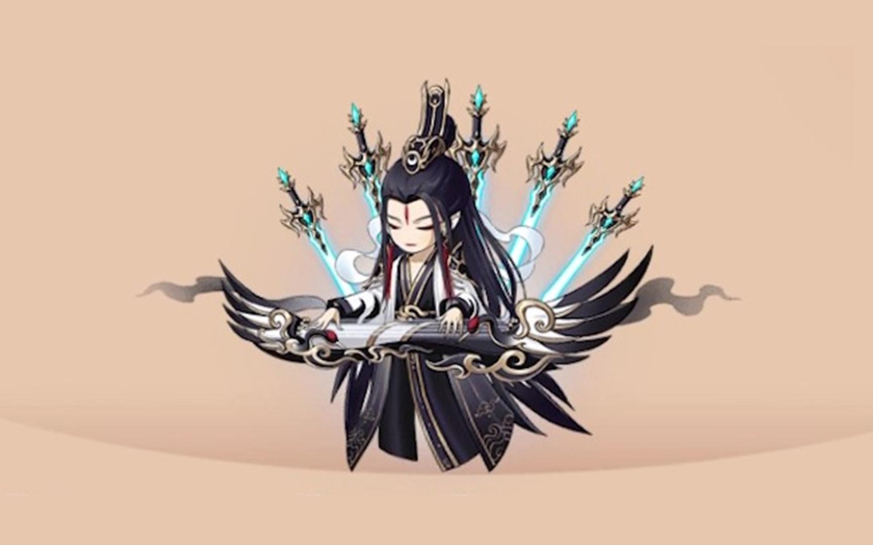 【造梦无双】魔王 太子长琴 云崖玄鹤皮肤 巨鹿之野