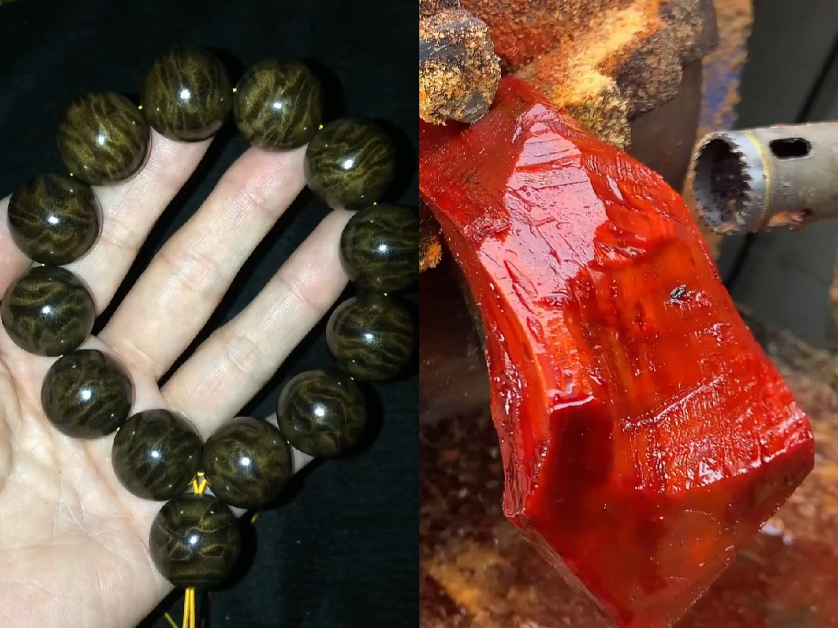 45这个龙胆纹牛不牛金丝楠木手串乌木文玩珠串a