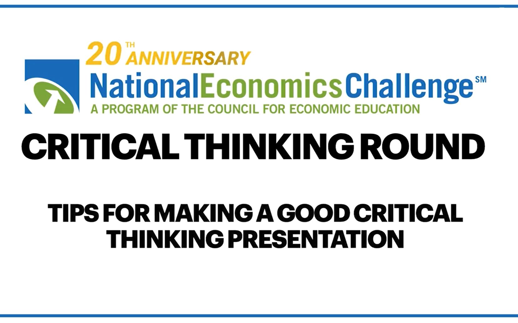 [图]2020 National Economics Challenge Critical Thinking Round Critique