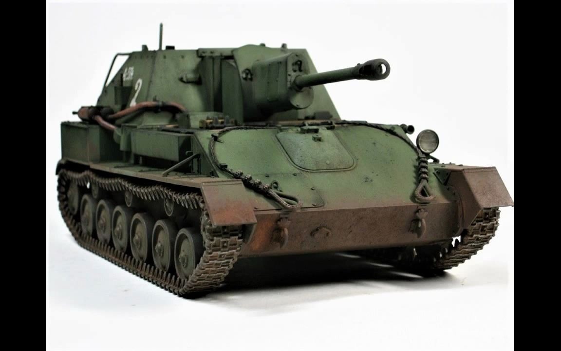 田宫1/35 su-76m 自行火炮_哔哩哔哩 (゜-゜)つロ 干杯~-bilibili