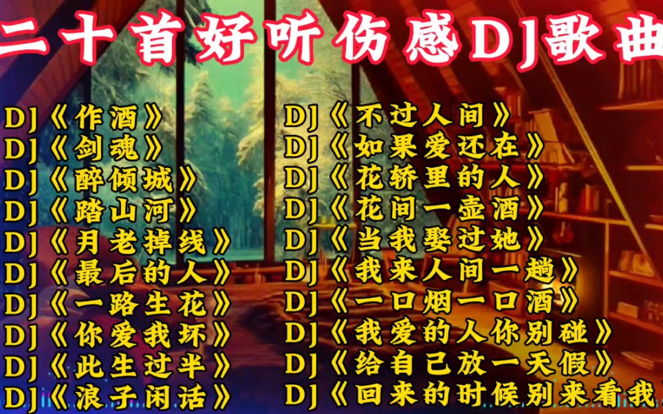 [图]二十首车载DJ《作酒/醉倾城/踏山河/月老掉线/浪子闲话》