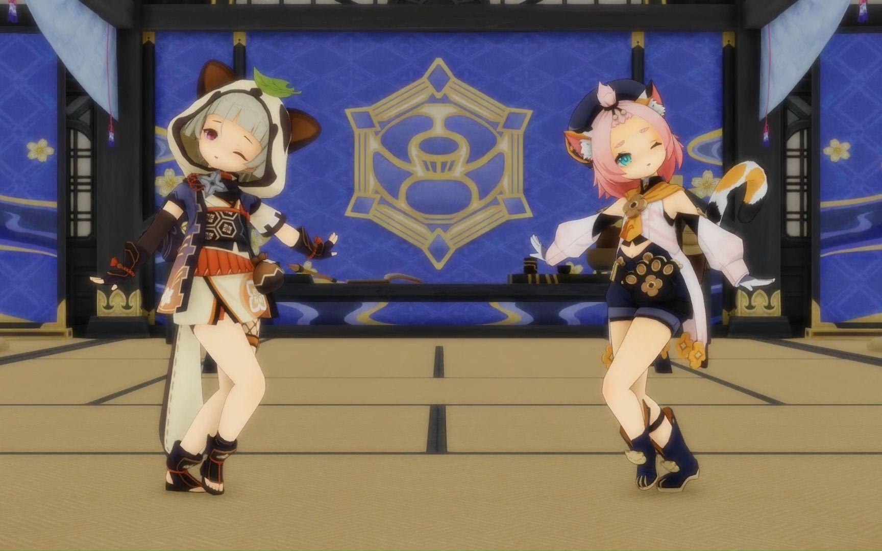 【原神mmd】早柚&迪奥娜/白金disco