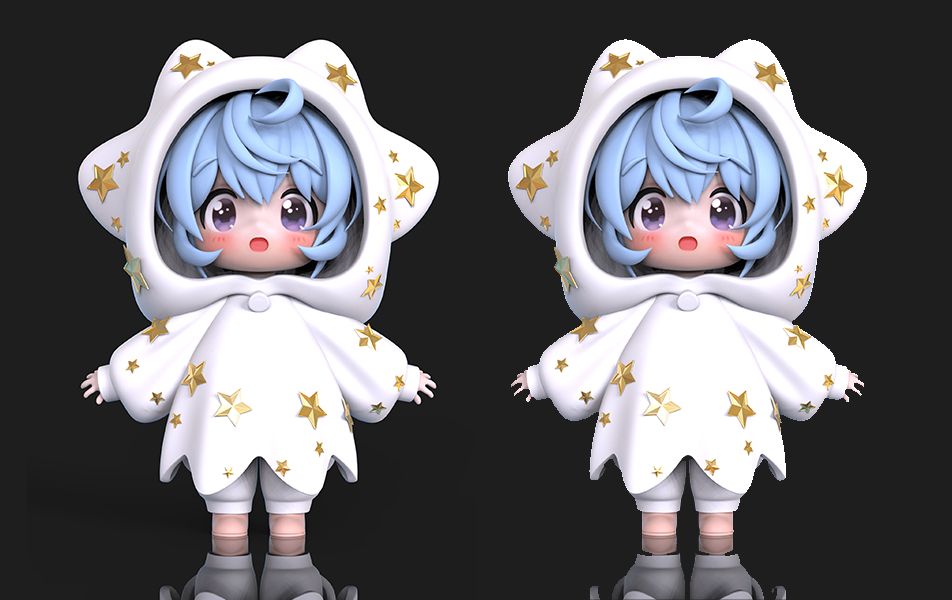 q版卡通角色手办0基础建模教程