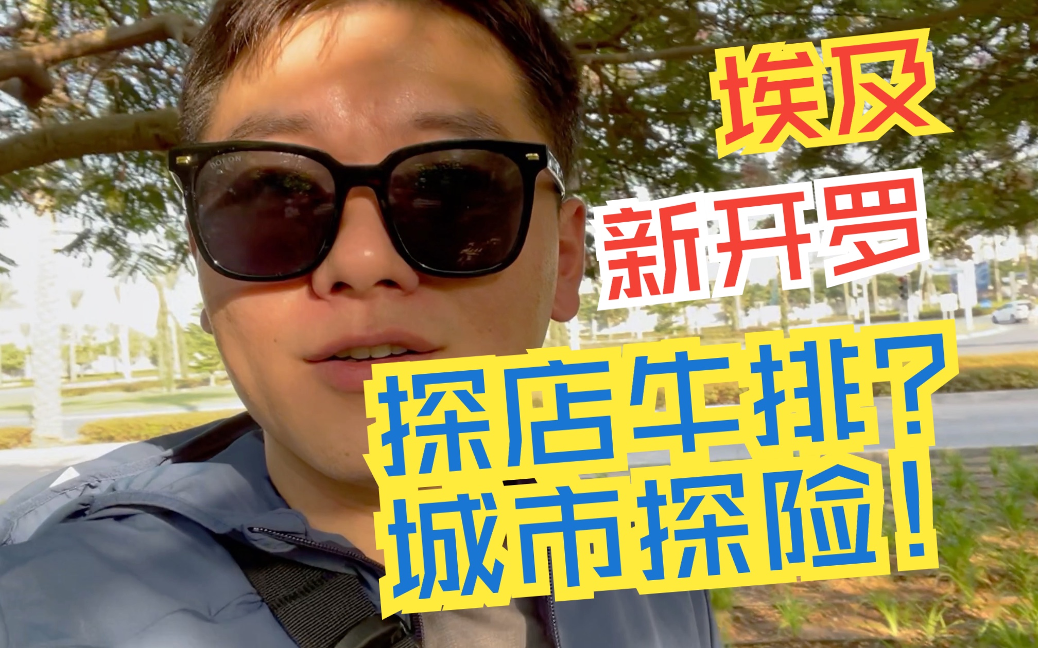 【出埃及记Vlog第一季】埃及三兄弟新开罗探店牛排&城市探险哔哩哔哩bilibili