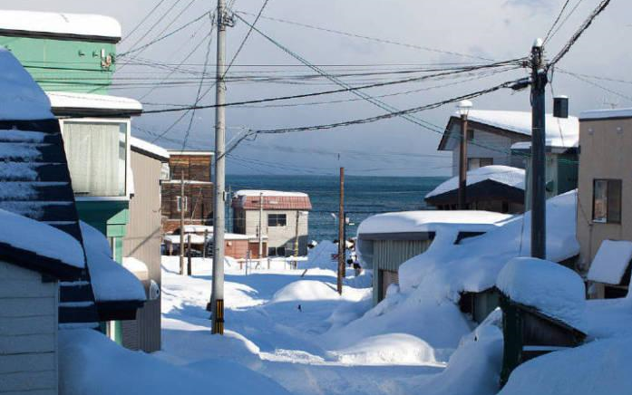 日本北海道冬季之旅,在jr北海道往函馆列车上的美丽自然风光(下)