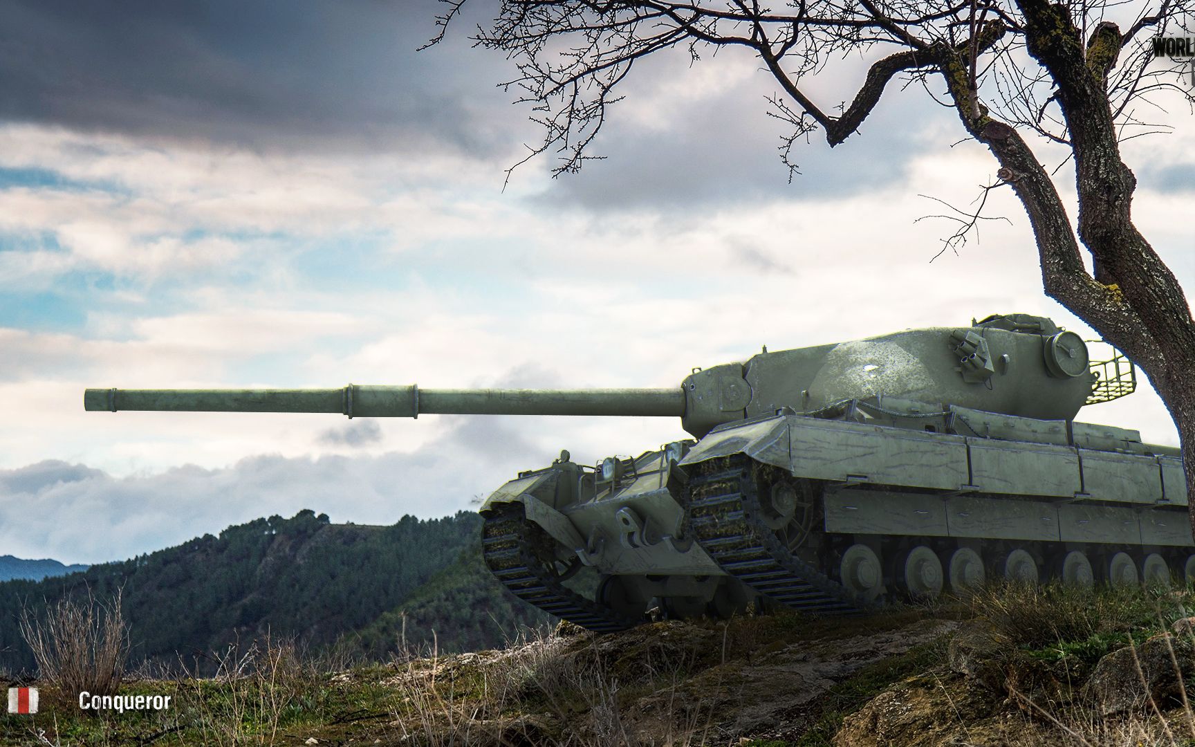 【坦克世界】英系重坦征服者极地冰原"特级""伤害手"