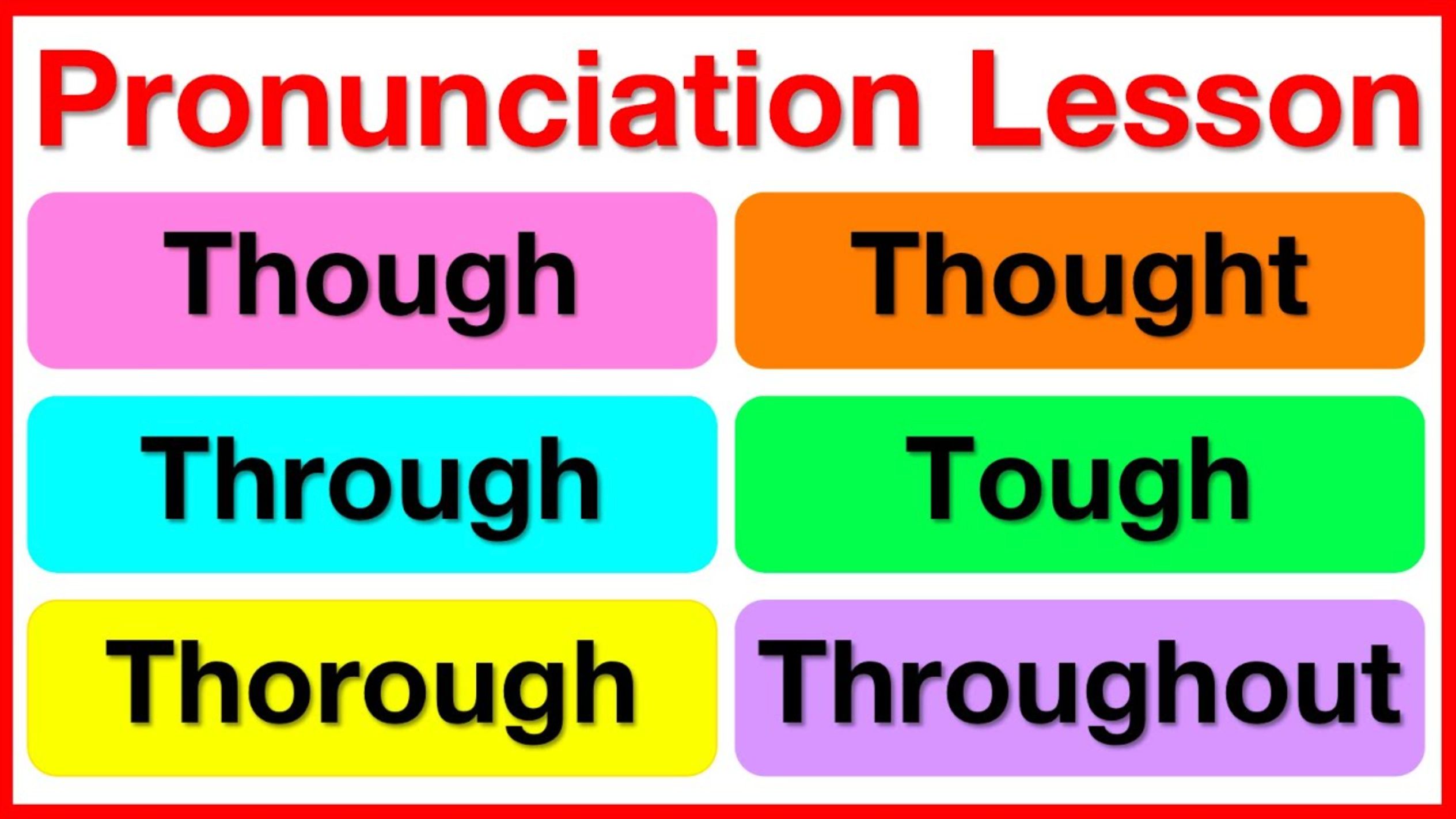 【Learn Easy English】Though, Though, Through, Tough, Thorough & Throughout |发音课哔哩哔哩bilibili