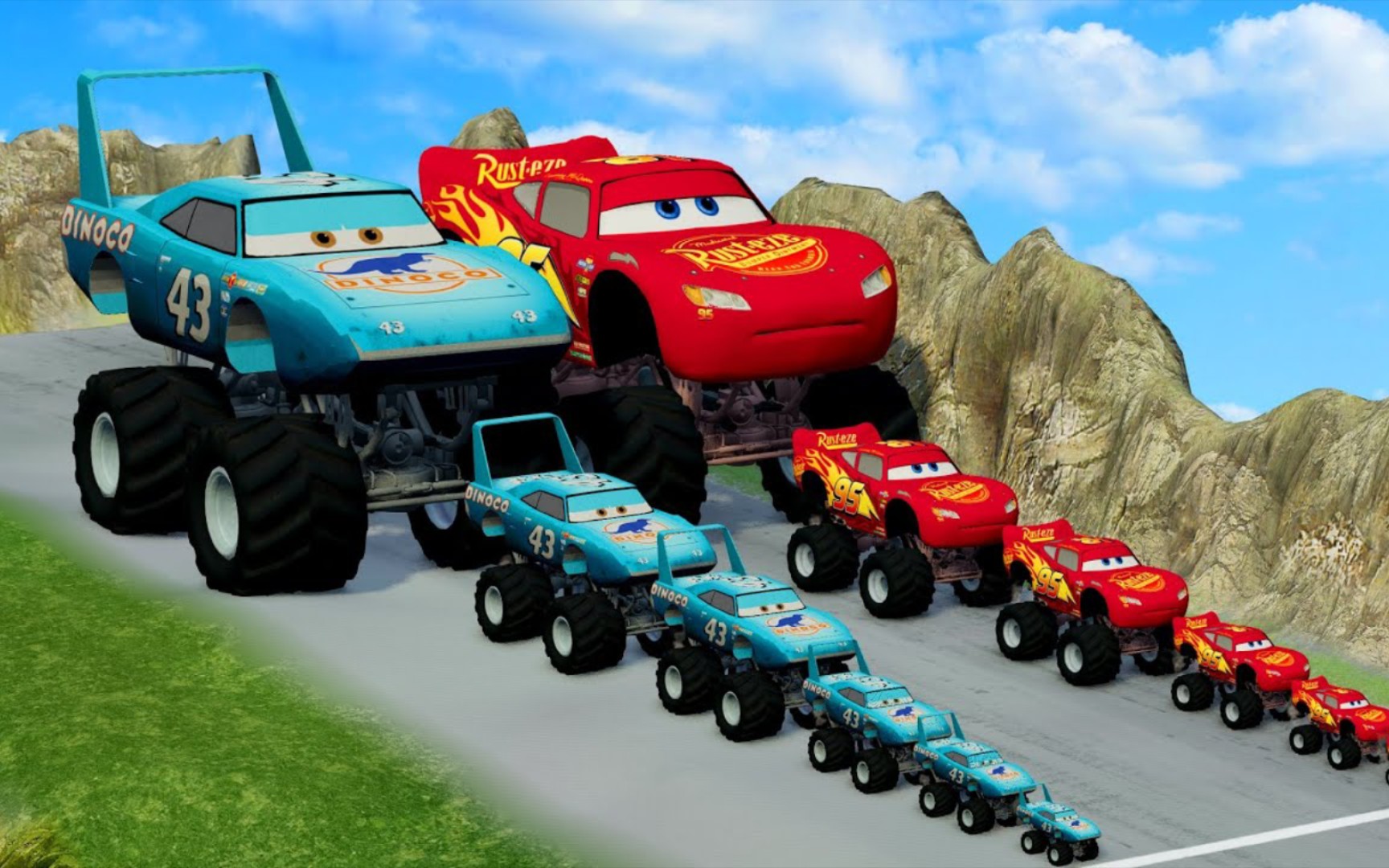 大脚麦昆vs大脚车王～beamng