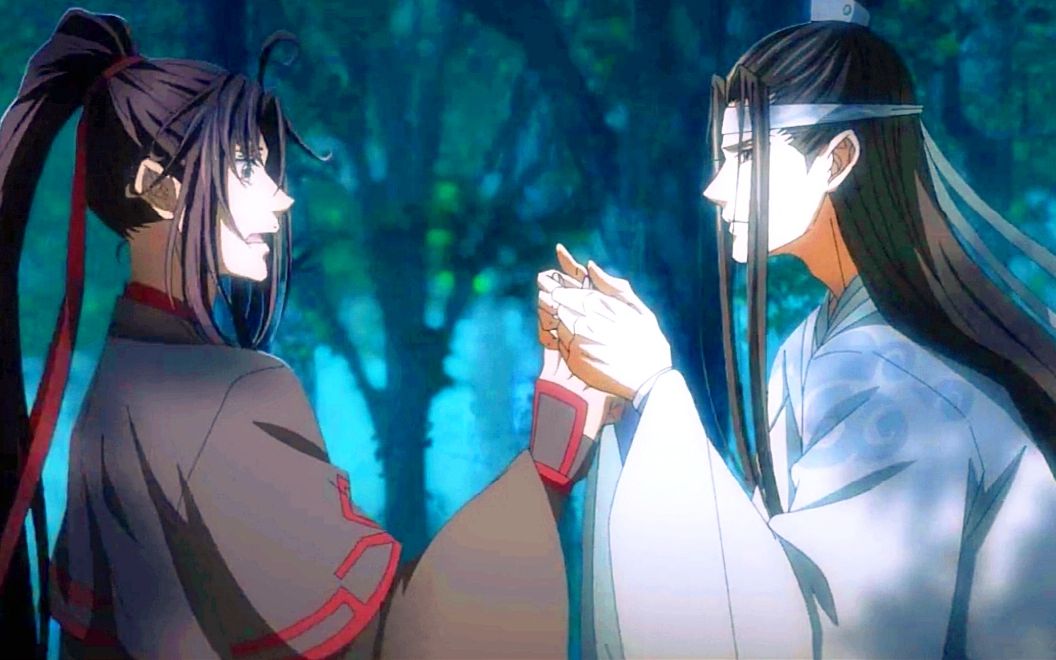 【魔道祖师】义城篇!蓝忘机笑得可真甜,魏无羡为他整理头发!