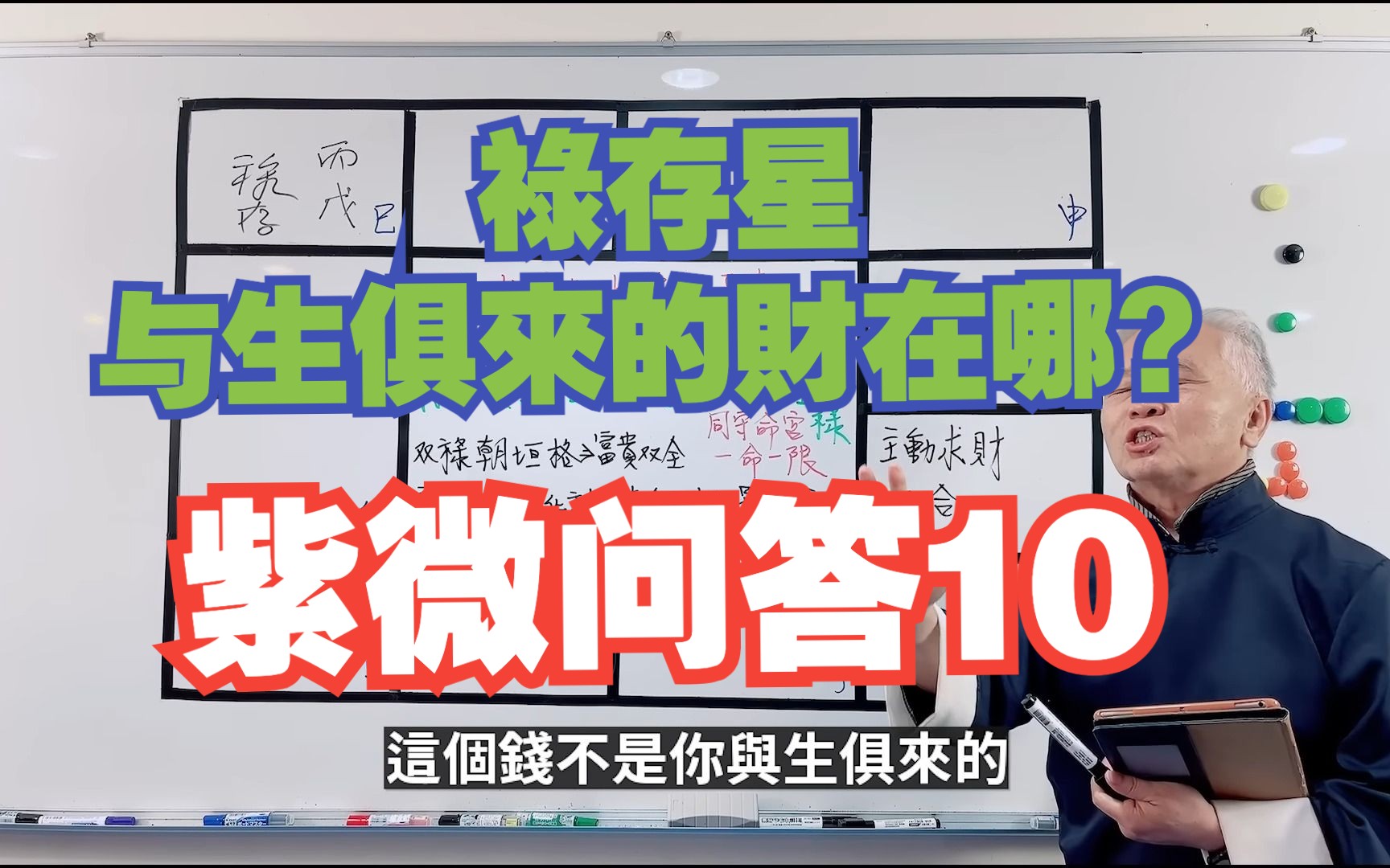 【上课精华】《禄存星》与生俱来带来的钱财在哪?禄马交驰格禄合鸳鸯格主动求财大法紫微斗数命盘完整分析上课精华完整版请至会员区观赏显君他...