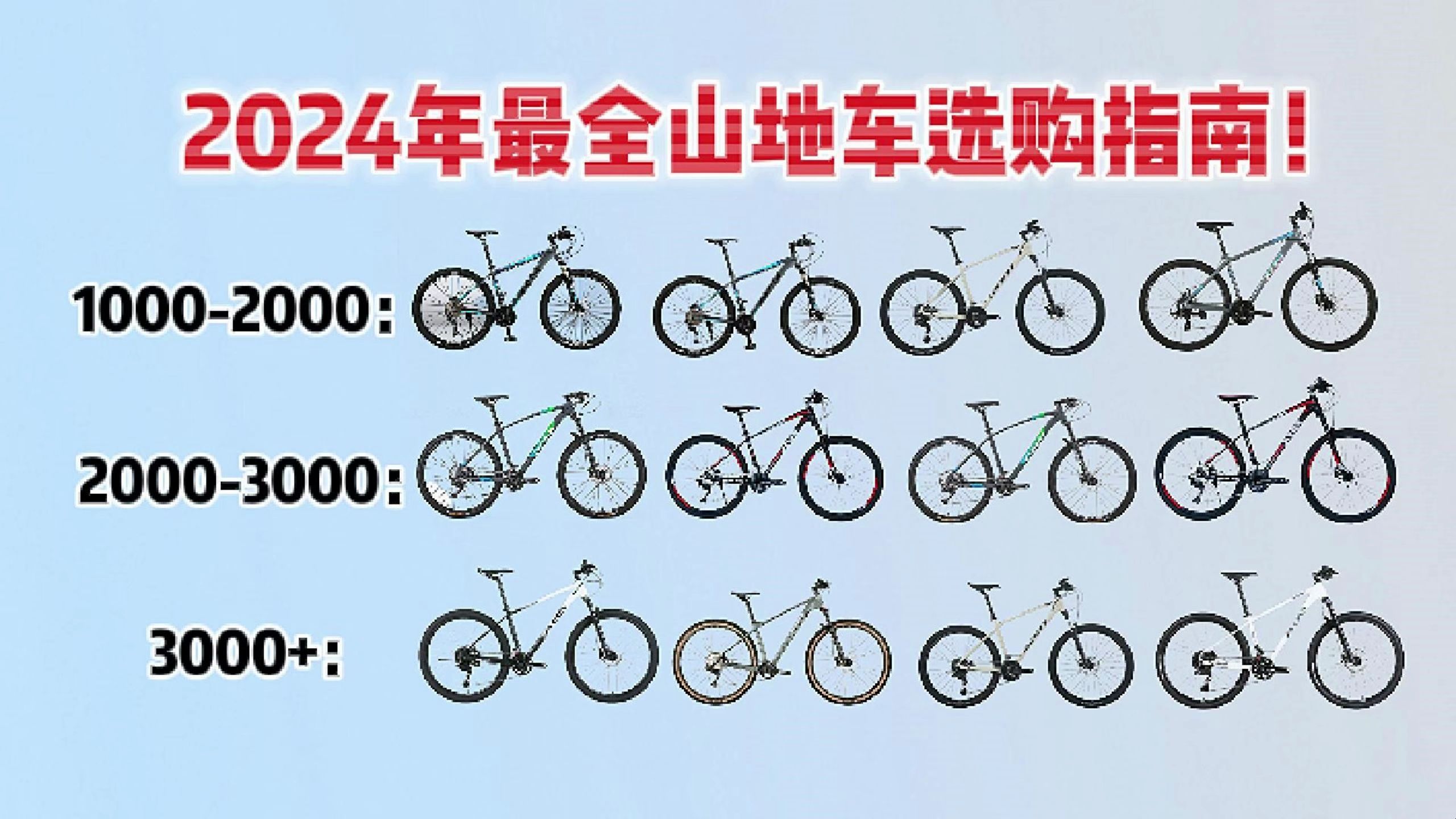 【高性价比建议收藏】2024最全高性价比山地车入门推荐!入门神车推荐!(1000到3000元山地车推荐,捷安特、喜德盛、美利达)哔哩哔哩bilibili