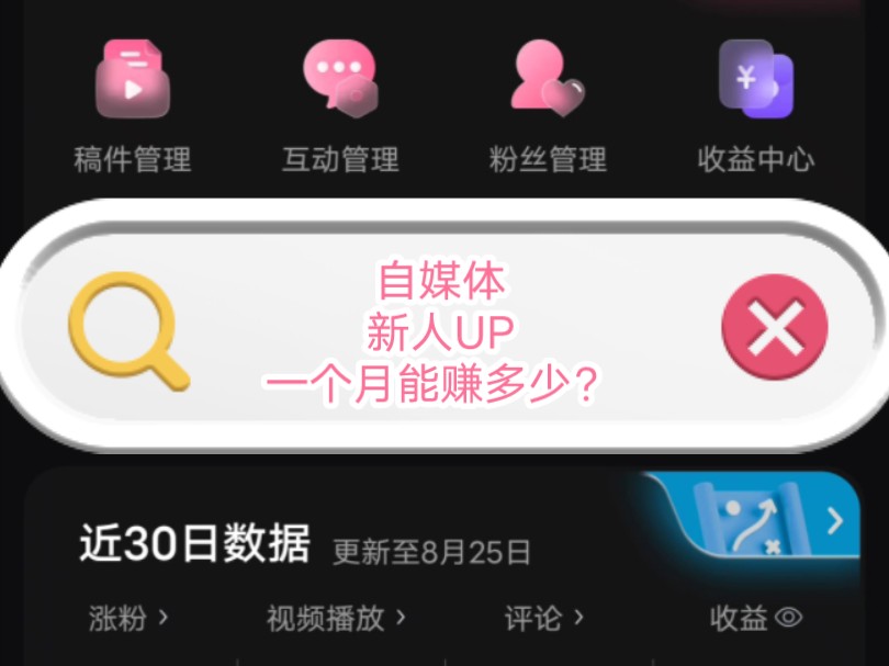 自媒体 新人UP一个月能赚多少钱?这里告诉你哔哩哔哩bilibili