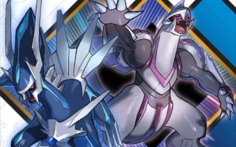 【pokemongo】神奥闪光珍珠钻石封面双神-帝牙卢卡,帕路奇亚