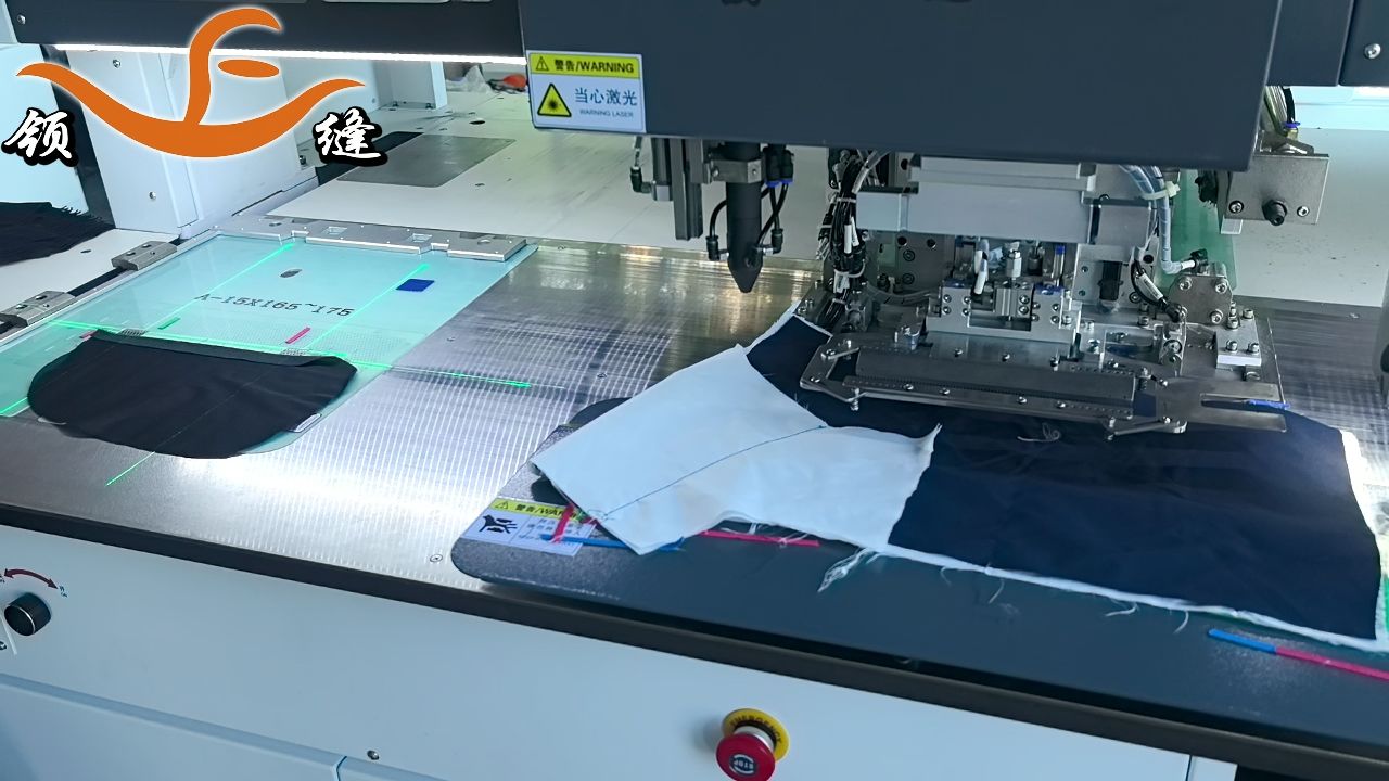 包头拉链袋开袋机 棉衣羽绒服开袋机 领缝全自动开袋机 激光开口缝纫