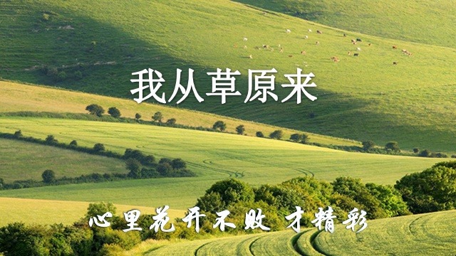 郁可唯《我从草原来》图片