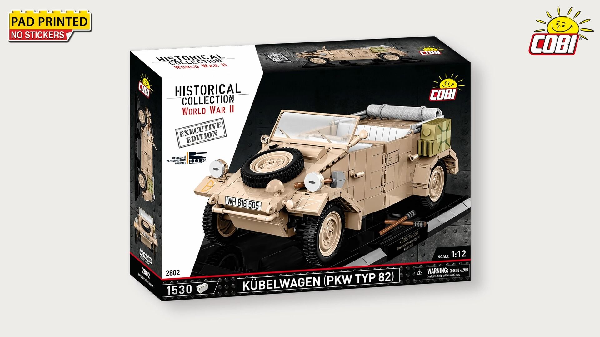 2023年 第四十五期 cobi-2802 大众type 82 桶车 1:12比例