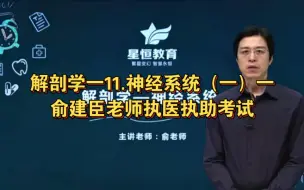 Tải video: 解剖学一11.神经系统（一）一俞建臣老师执医执助考试