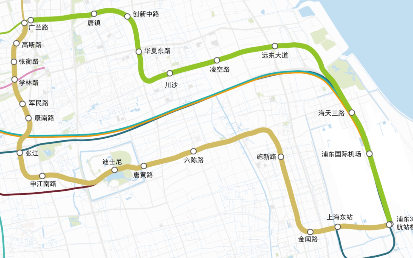 【上海地铁】从广兰路到浦东机场,21号线只会比2号线更慢哔哩哔哩bilibili