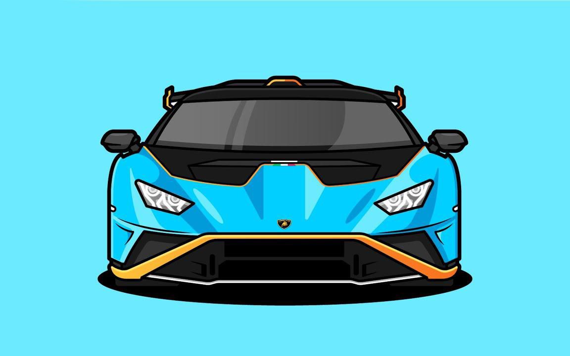 [ArtMoza]Illustrator绘画 教你如何绘制一台兰博基尼Lamborghini哔哩哔哩bilibili