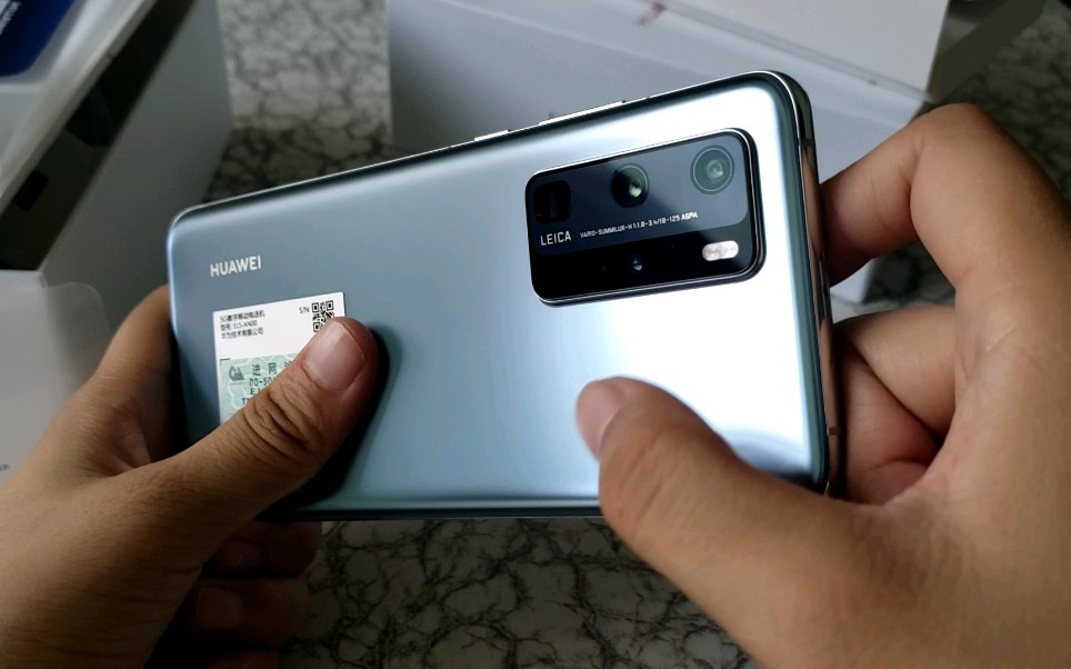 華為huawei p40pro 冰霜銀開箱