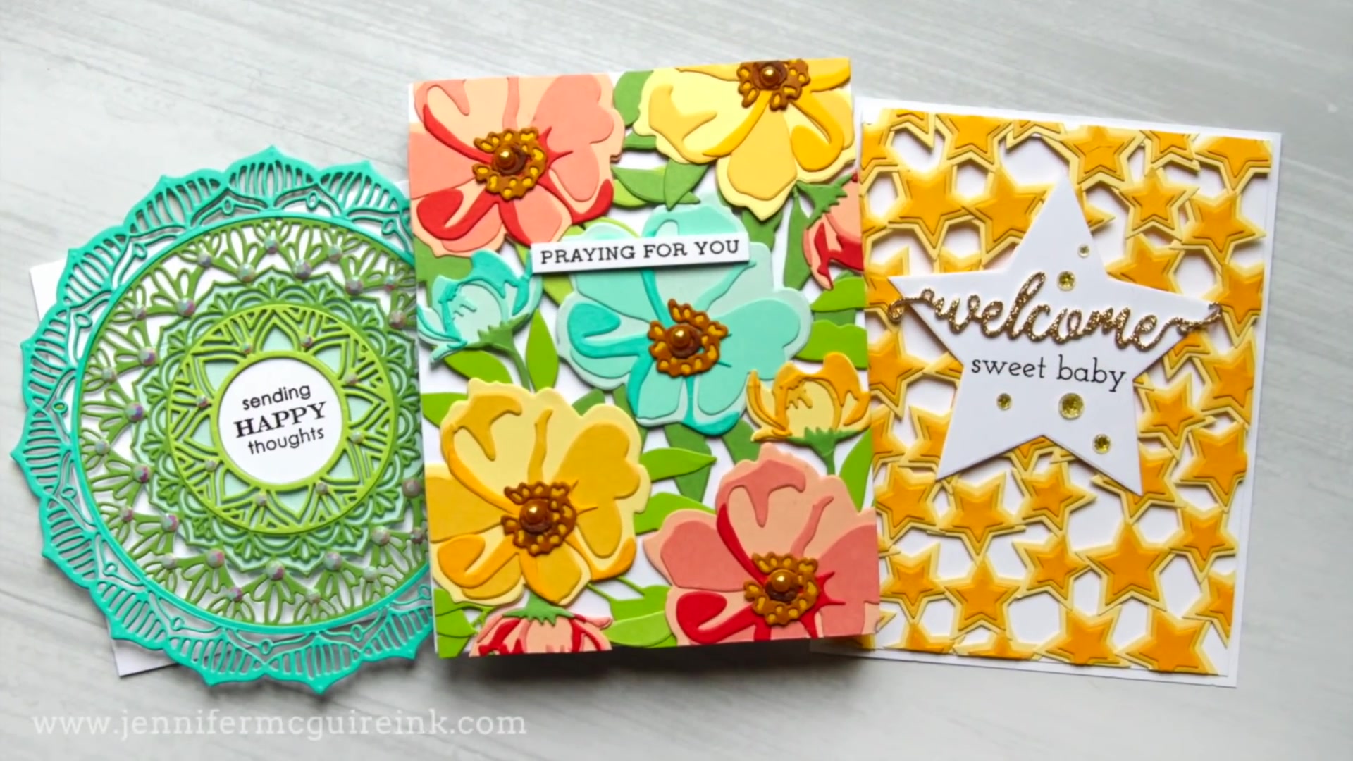 【卡片制作】可透视切割卡see through layered die cut cards