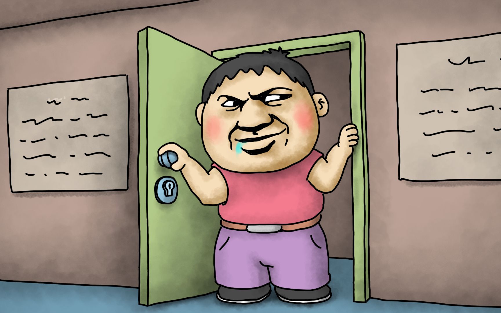 咖子谜题这孩子在进房子里面还是在出房子外面